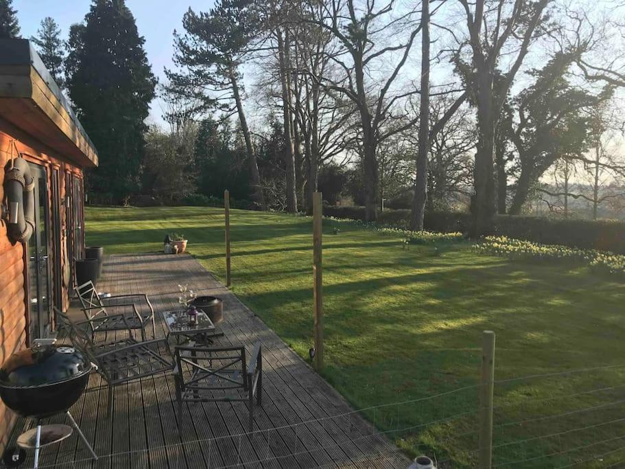 Log Cabin Rural Retreat In Beautiful Countryside Lapworth Extérieur photo